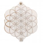 Flower of Life Chakra Crystal Grid - 1 Pc